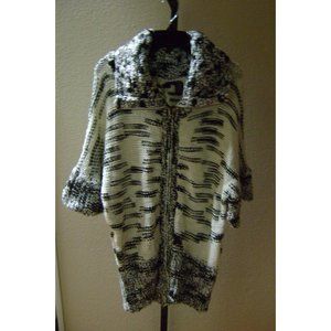 Moda International Full Zip Knit Cardigan Dolman L